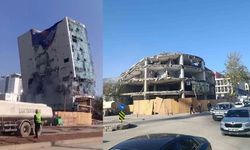 Kahramanmaraş’ın simgelerinden camlı iş merkezi yıkıldı