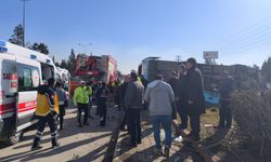 Kahramanmaraş’ta halk otobüsü kazası: 13 yaralı