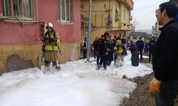 O çalışmasında korku dolu anlar: Doğalgaz borusu patladı