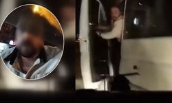 Trafik magandası dehşeti! Kafa atarak taksinin camını kırdı