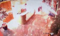 Kargo paketinin bomba gibi patladığı anların görüntüsü ortaya çıktı!