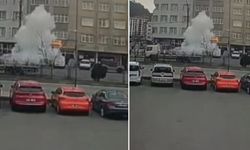 Trabzon'da korku dolu anlar! Seyir halindeki tüp kamyonunda patlama