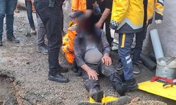 Çalışma sırasında korkutan göçük! İtfaiye zamana karşı yarıştı