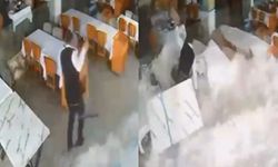 Alanya’da balık lokantasını sular bastı! Olay anbean kamerada