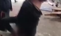 Ankara’da insanlık dışı görüntü! Zihinsel engelli çalışanı vince astılar