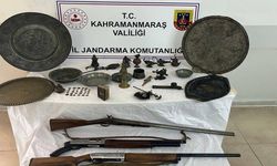 Kahramanmaraş'ta jandarmadan çok yönlü operasyon! Dedektörler, kazı malzemeleri, tarihi objeler…