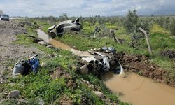 Şarampole uçtu, Tek çizik almadan kurtuldu