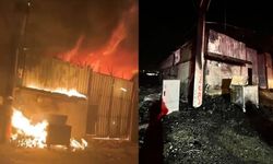 Kahramanmaraş'ta depo yangını!