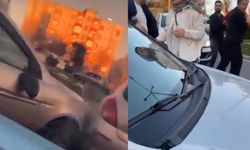 Kahramanmaraş'ta kaza sonrası çocukların çığlıklarına rağmen kavga ettiler