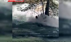 Tarsus'ta kayıp genç akıntıya böyle kapıldı: Son görüntüleri ortaya çıktı