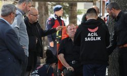 Kahramanmaraş'ta eşinin cenazesinde fenalaştı, sağlıkçılar müdahale etti