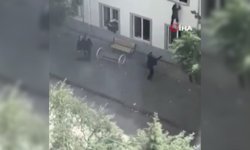 Silahlı saldırının yaşandığı okulda öğrenciler pencereden böyle atladı!