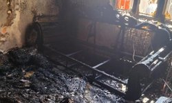 Kahramanmaraş'ta müstakil evde yangın