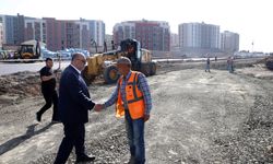 Başkan Akpınar doğukent'te çalışmaları yerinde takip etti