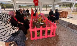 Kahramanmaraş'ta Almina'nın mezarı pembeye boyandı