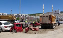 Kahramanmaraş'ta kamyon 7 araca çarptı! 6 yaralı