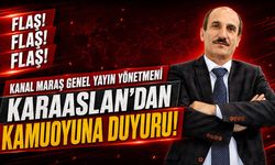 Genel Yayın Yönetmeni Karaaslan'dan kamuoyuna duyuru