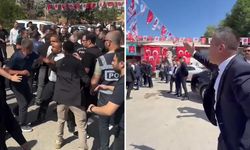MHP Elbistan İlçe Kongresi’nde adaylık krizi: Salon önünde biber gazlı müdahale