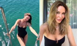 Yunan adasında olay pozlar: Demet Şener fiziğiyle yıllara meydan okudu