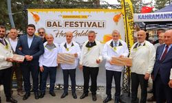 Kahramanmaraş'ın ilk bal festivali büyük ilgi gördü! 1 kilo balı tek celsede silip süpürdü