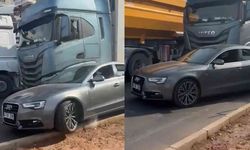 Önce kaza, sonra kavga! Tırın camını kırınca olanlar oldu