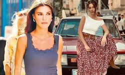Yüsra Geyik’ten sette “fiyakalı” pozlar