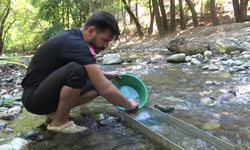 Askerliği bıraktı, defineci oldu: Ürettiği makinelerle derelerden altın topluyor!