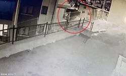 İstanbul’da otomobil 3. kata çarpıp bahçeye düştü