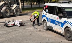 Kahramanmaraş’ta motosiklet polis otosuna çarptı