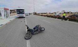 Karaman’da otomobil bisiklete çarptı: Sürücü savruldu