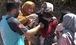 Tarlada kaybolan oğluna kavuştu sevinçten bayıldı!