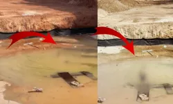 Kahramanmaraş'ta inşaat temeli süs havuzu oldu: Çocuklar tehlikeye kulaç atıyor