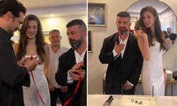Törenin sürprizi Çağatay Ulusoy! Sevgilisiyle geldi, nişan yüzüklerini taktı