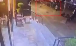 Balkondan kopan taşlardan saniyelerle kurtuldu