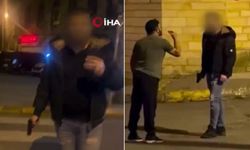 İstanbul'da silahlı tehdit kameraya yansıdı