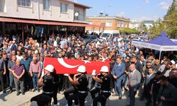Kahramanmaraş’ta polis memuruna gözyaşlarıyla veda