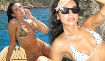 Dua Lipa'dan Portofino tatili: İddialı bikinisiyle nefes kesti