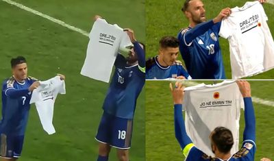 Kosova-İrlanda maçına Muriqi’nin mesajı damga vurdu