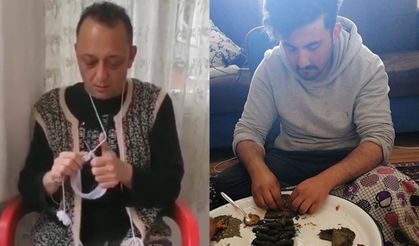 Örgü ören de var, sarma saran da! Sosyal medyayı salladı