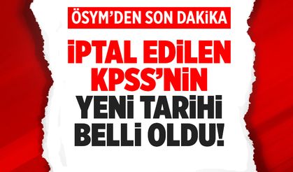 İptal edilen 2022 KPSS'nin yeni tarihi belli oldu