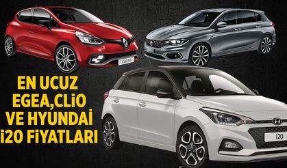 En ucuz Renault Clio, Fiat Egea, Hyunda i20 fiyatları değişti! ÖTV matrah düzenlemesi sonrası 5,5-19 arasında indirim