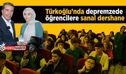 Türkoğlu’nda depremzede öğrencilere sanal dershane