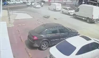 Film gibi operasyon polis aracına çarpınca yakalandı!