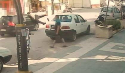 Metrelerce havaya savruldu! Feci kaza kamerada