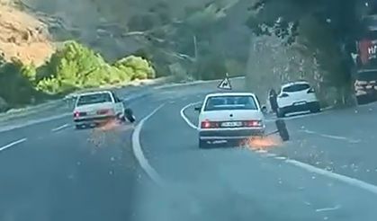 Seyir halindeki aracın tekeri koptu, facianın eşiğinden dönüldü
