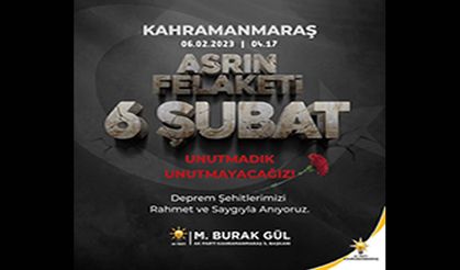“04.17’yi Unutmadık” Kahramanmaraş için duygusal mesaj