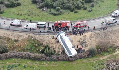 Kuzey Çevreyolu’nda korkunç kaza: Otobüs 90 metre sürüklendi