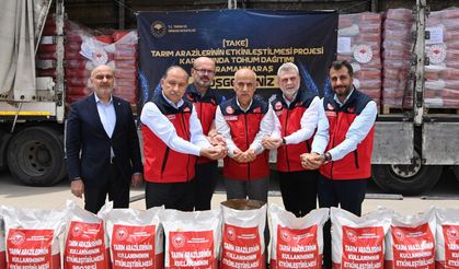 Kahramanmaraş'ta çiftçiye 47 ton soya tohumu desteği