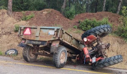 Traktör kazasında ağır yaralanan sürücü kurtarılamadı