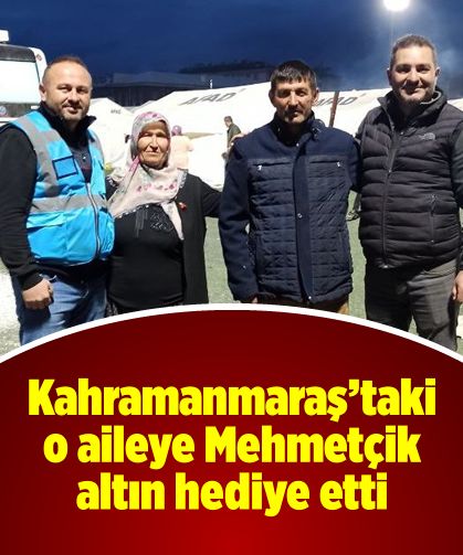 Kahramanmaraş'taki o aileye Mehmetçik altın hediye etti